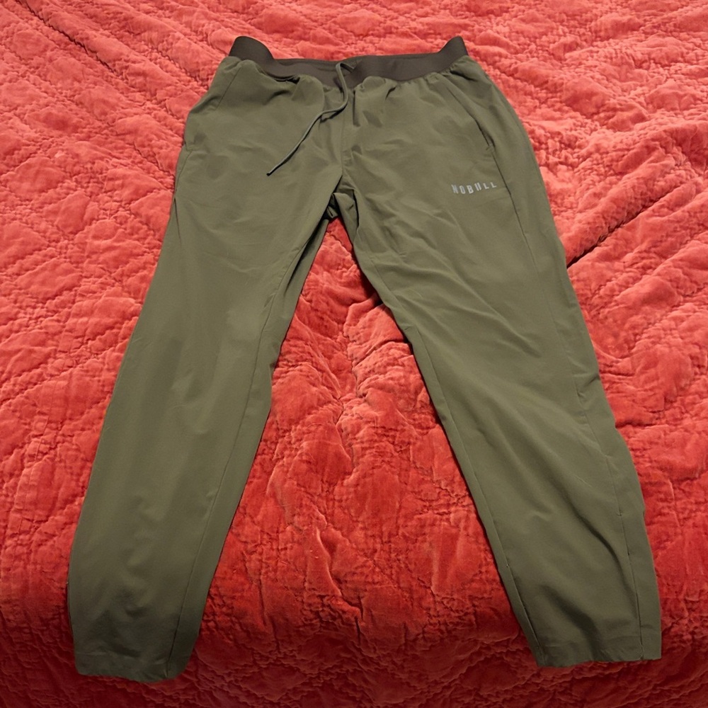 NOBULL Men's Olive Green Training Joggers